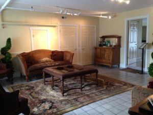 Front room of bridal suite