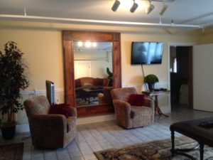 Front room of bridal suite