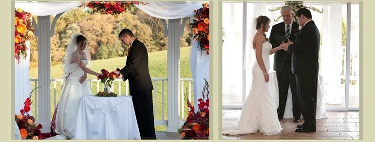 Brides can choose between an outdoor wedding ceremony or an indoor wedding ceremony at Morningside Inn