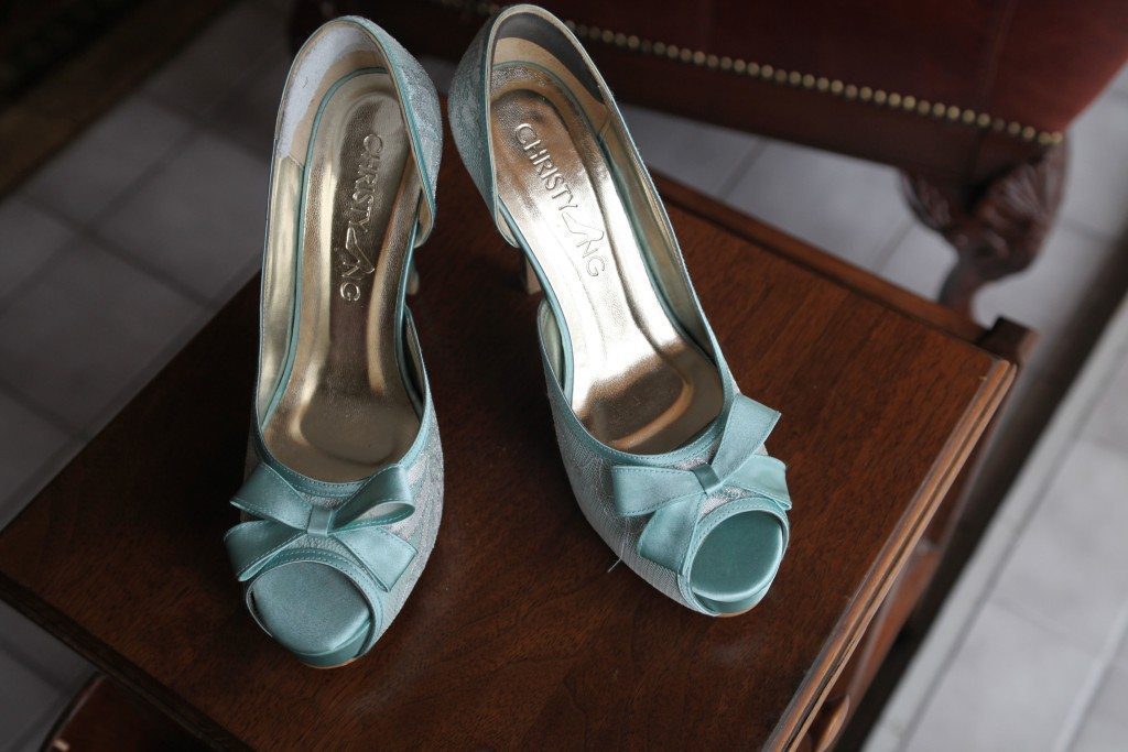 blue bride shoes