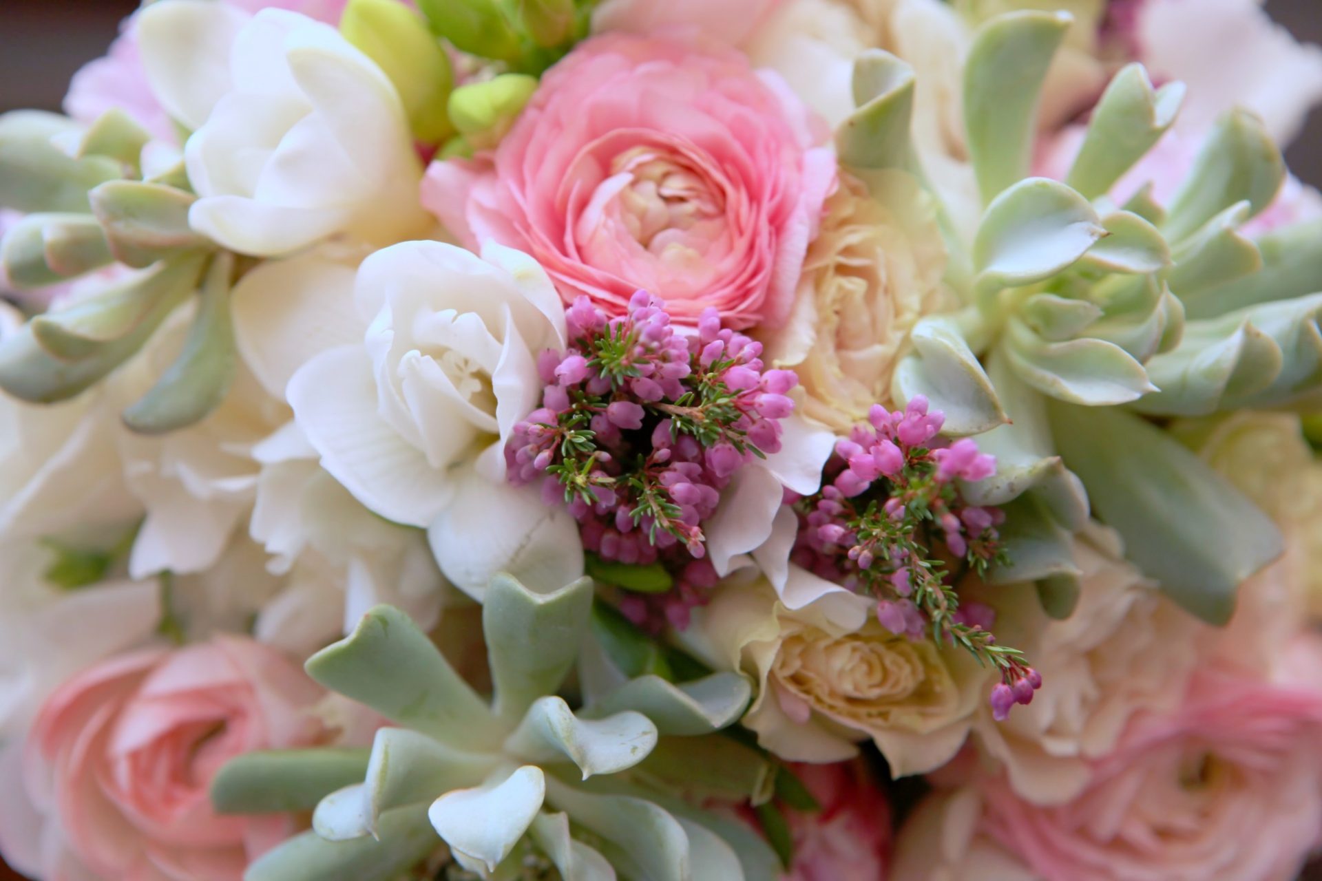 Wedding Reception pink flowers