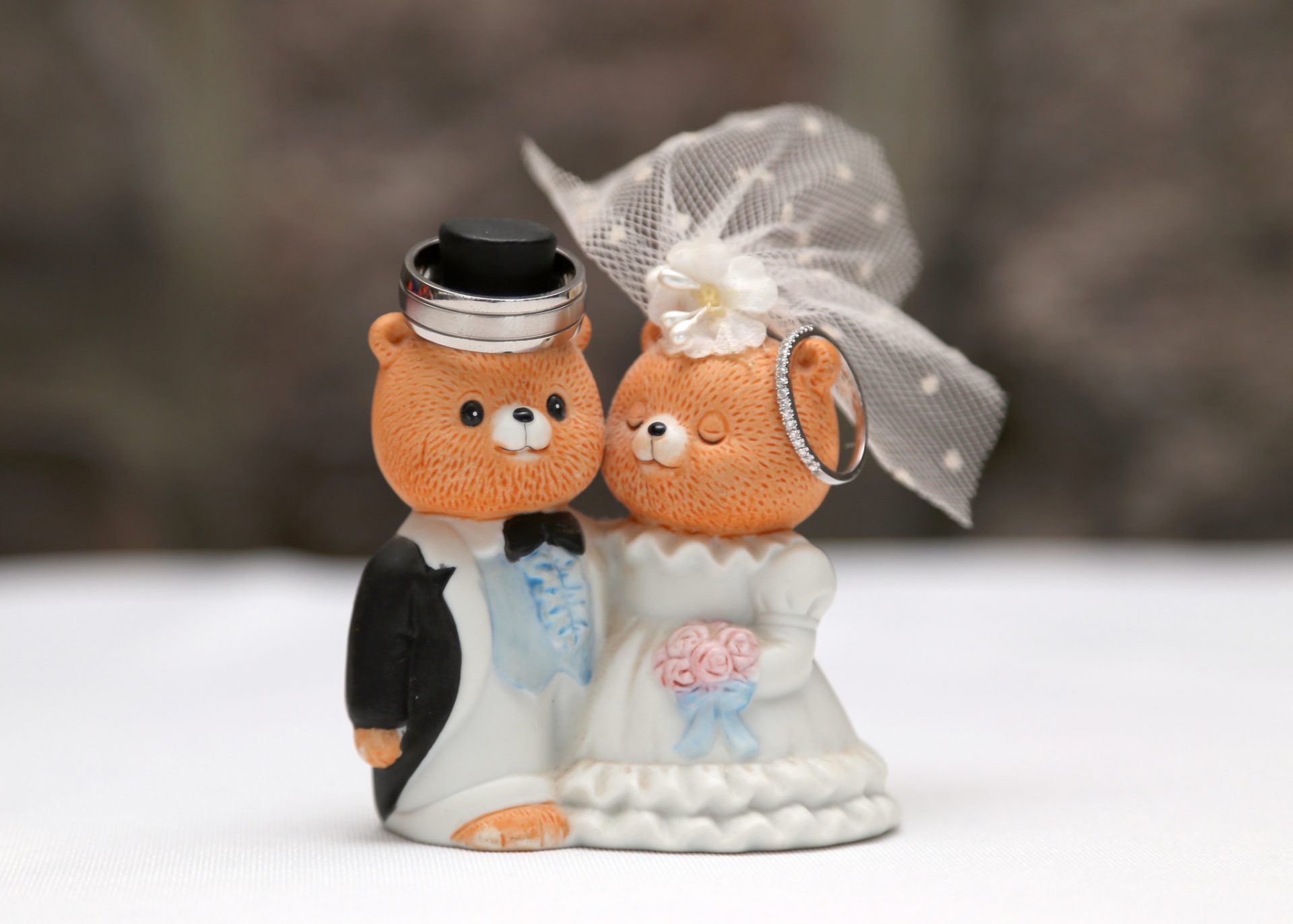 tedding bear bride and groom
