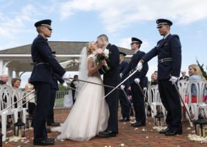 Military wedding in Frederick Maryland